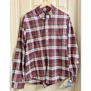 Polo Ralph Lauren XL Red Plaid Green Pony Holiday Long Sleeve Button Down Shirt